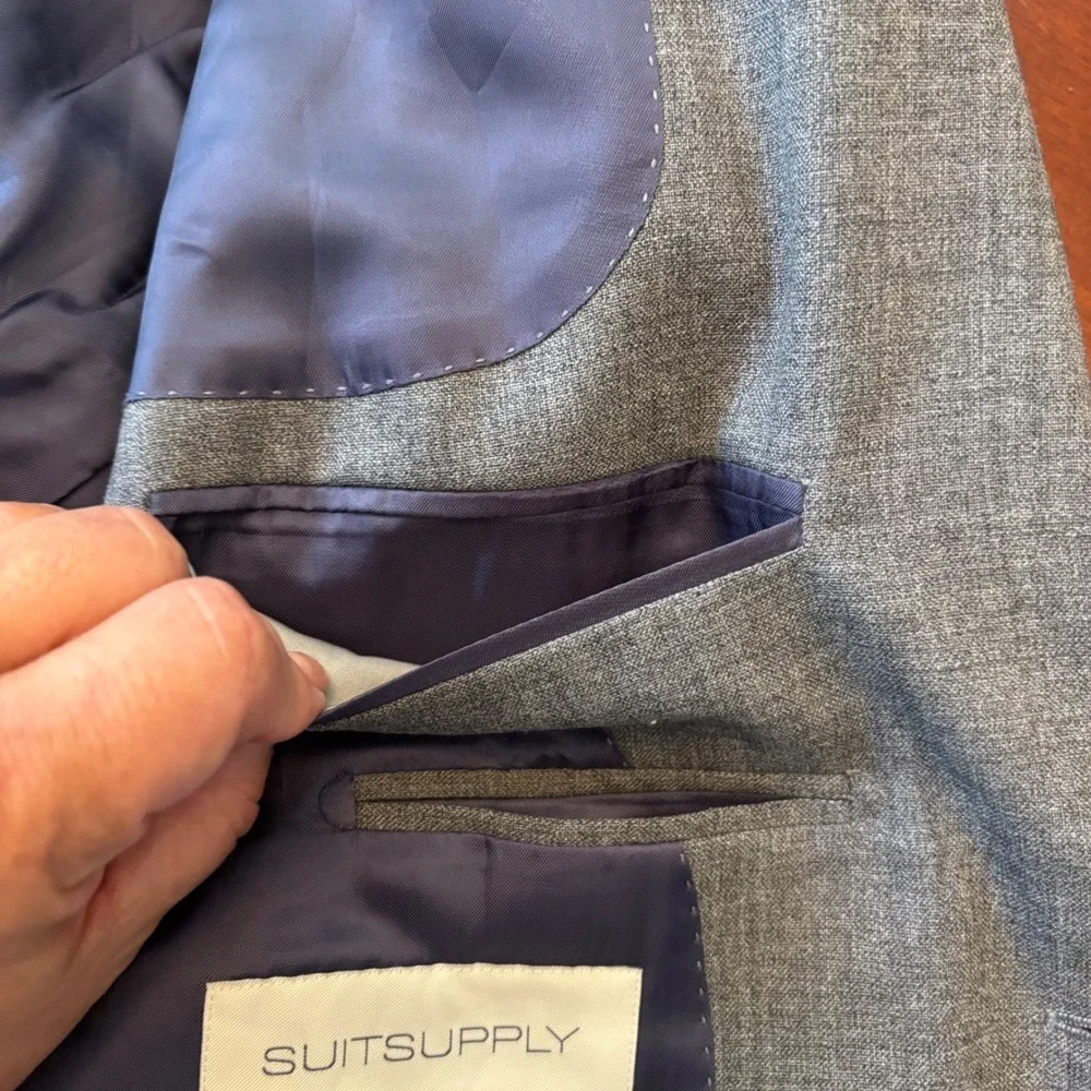 Suit Supply | Men's 36 US 46 EU Slim Cut | Lazio Single‎ Breasted | 100% Wool